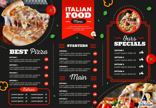 Jasa desain daftar menu kreatif